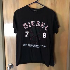 Diesel Industry Brave Black T-Shirt Sz XL